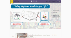 Desktop Screenshot of anglicansforlife.org