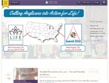 Tablet Screenshot of anglicansforlife.org